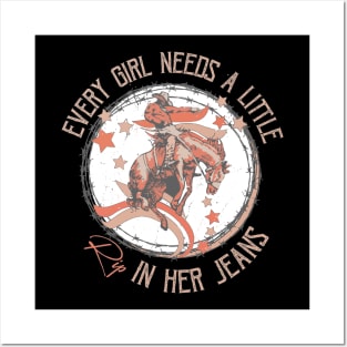 Every Girl Needs A Little Rip In Her Jeans Yellowstone Posters and Art